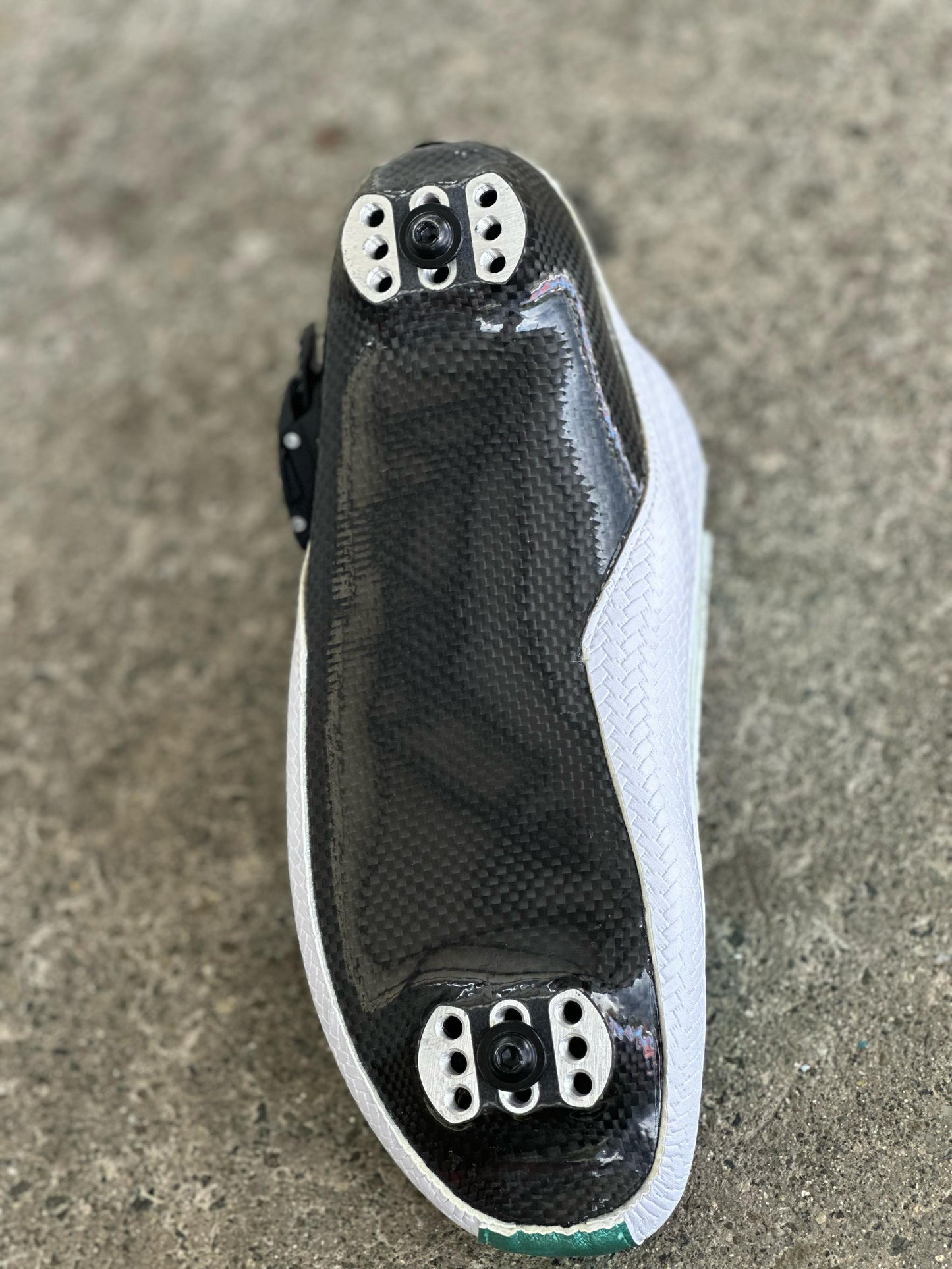 Bota 50% Fibra de carbono y 50% Fibra de Vidrio - Color Rosada/Blanco