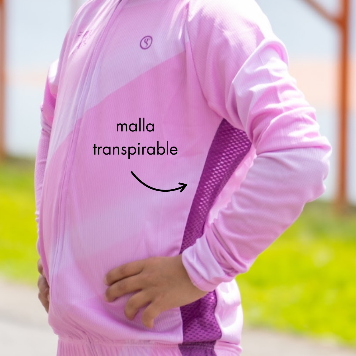 Chaqueta Rompe vientos Rosa